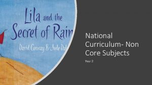 National Curriculum Non Core Subjects Year 2 Knowledge