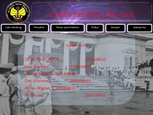 Sejarah indonesia kontemporer DEKRIT PRESIDEN 5 JULI 1959