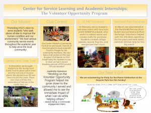 Center for Service Learning and Academic Internships The