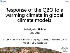 Response of the QBO to a warming climate