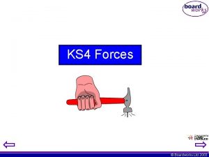 KS 4 Forces Boardworks Ltd 2003 Teachers Notes