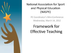 National Association for Sport and Physical Education NASPE