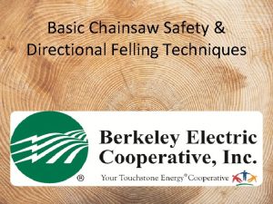 Basic Chainsaw Safety Directional Felling Techniques Chainsaw Accident