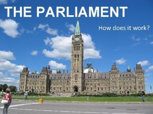 THE PARLIAMENT How does it work Review Parliament