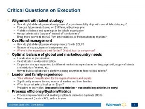 Critical Questions on Execution Alignment with talent strategy