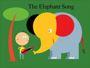 The Elephant Song The Elephant Song Elephants I