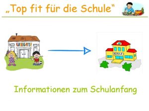 Top fit fr die Schule Informationen zum Schulanfang