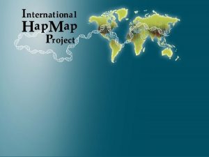 Le projet international Hap Map Questions thiques sociales