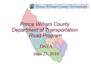 Prince William County Government Prince William County Department