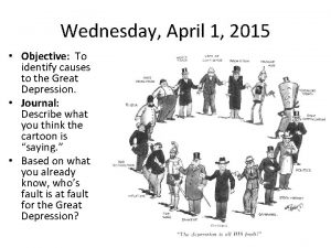 Wednesday April 1 2015 Objective To identify causes