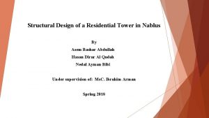 Structural Design of a Residential Tower in Nablus