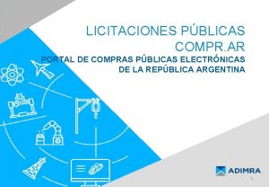 LICITACIONES PBLICAS COMPR AR PORTAL DE COMPRAS PBLICAS