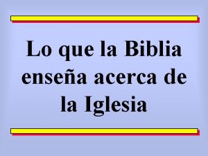 Lo que la Biblia ensea acerca de la