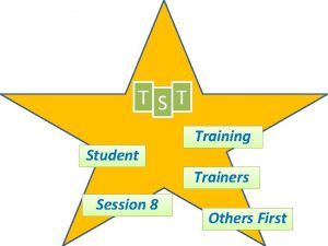 T S T Student Training Trainers Session 8