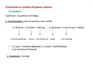 I Extraction et synthse despces colores 3 Synthse