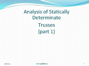 Analysis of Statically Determinate Trusses part 1 1162022