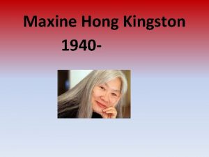 Maxine Hong Kingston 1940 Life Family Father Tom
