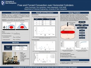 Free and Forced Convection over Horizontal Cylinders Justin