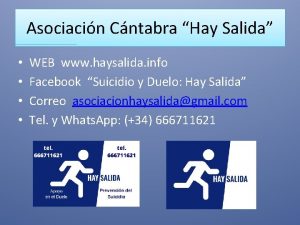 Asociacin Cntabra Hay Salida WEB www haysalida info