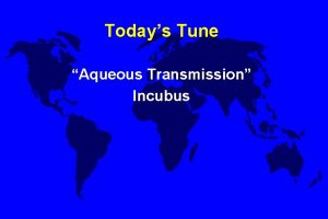 Todays Tune Aqueous Transmission Incubus Chapter 8 Tides