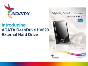 Introducing ADATA Dash Drive HV 620 External Hard