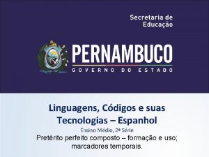 Linguagens Cdigos e suas Tecnologias Espanhol Ensino Mdio