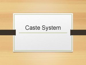 Caste System Indian Society Divided As Aryan society