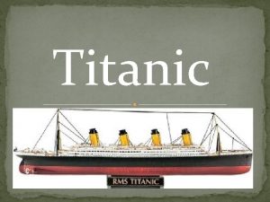 Titanic steckbrief