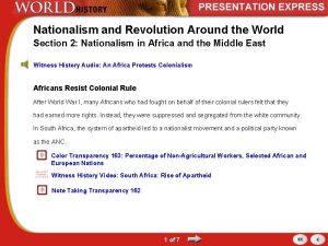 Nationalism and Revolution Around the World Section 2