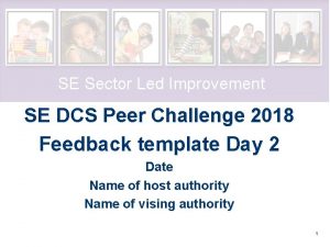 SE Sector Led Improvement SE DCS Peer Challenge