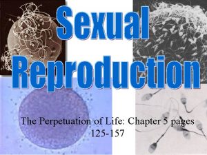 The Perpetuation of Life Chapter 5 pages 125