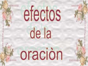 Muchas veces la oracin es el lamento del