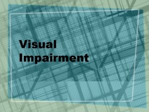 Visual Impairment Factors Affecting Visual Function and Their