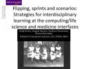 Flipping sprints and scenarios Strategies for interdisciplinary learning