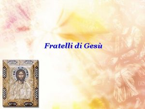 Fratelli di Ges LE BEATITUDINI IL VANGELO DELLA