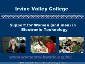 Irvine Valley College Support for Women and men