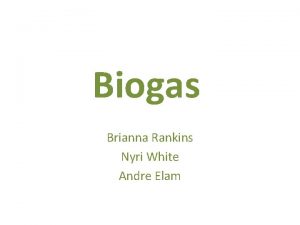 Biogas Brianna Rankins Nyri White Andre Elam What