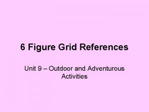 6 Figure Grid References Unit 9 Outdoor and