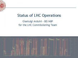 Status of LHC Operations Gianluigi Arduini BEABP for