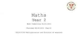 Maths Year 2 Week Commencing 01 02 2021