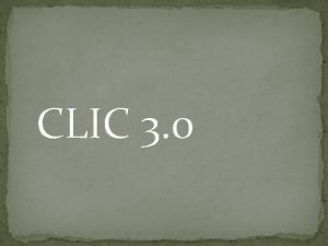 CLIC 3 0 QUE ES Clic 3 0