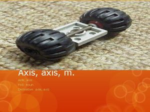 Axis axis m Axle axis Po S noun