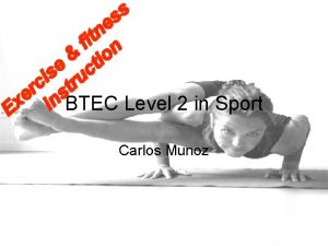 BTEC Level 2 in Sport Carlos Munoz Warm