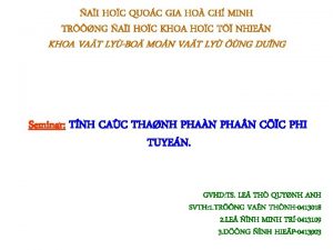 AI HOC QUOC GIA HO CH MINH TRNG