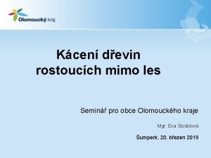 Kcen devin rostoucch mimo les Semin pro obce