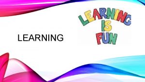 LEARNING LEARNING LEARNING TARGETS I will be able