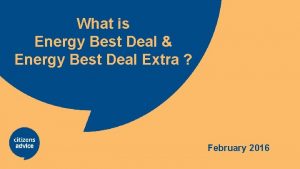 What is Energy Best Deal Energy Best Deal