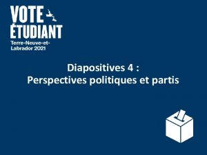 Diapositives 4 Perspectives politiques et partis Questce quun