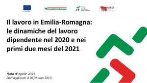 Il lavoro in EmiliaRomagna le dinamiche del lavoro