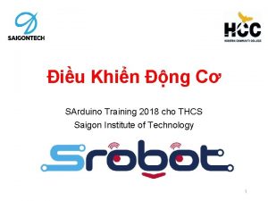 iu Khin ng C SArduino Training 2018 cho